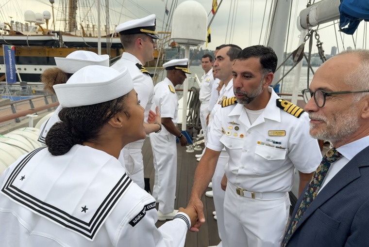 Several Navy soldiers at International Naval Review 250